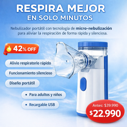 AirRelief™ Nebulizador Portatil Niños Y Adultos