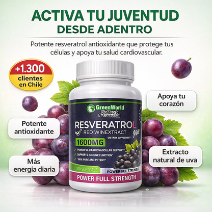 RESVERATROL 60 Capsulas 590MG