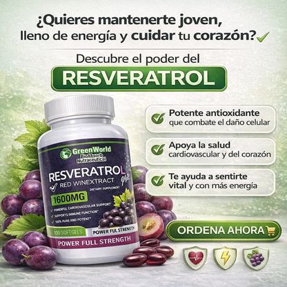 RESVERATROL 60 Capsulas 590MG