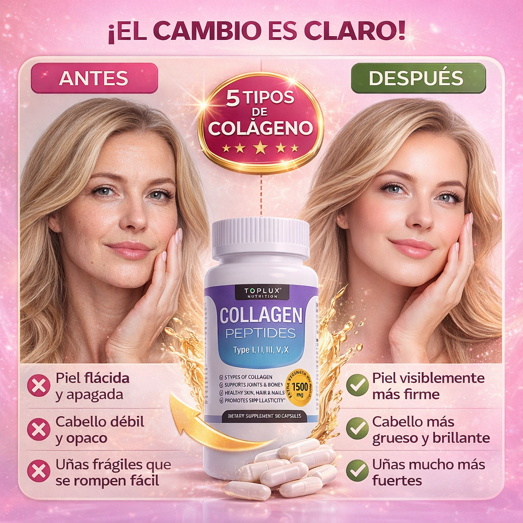 TOPLUX Capsulas De Colágeno (90 capsulas)