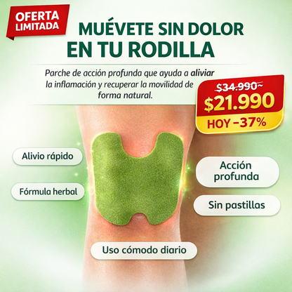 Parches Herbales Para Rodilla 30 Unidades